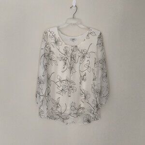 ROSE MARINE MADE IN ITALY SILK BLOUSE SIZE S